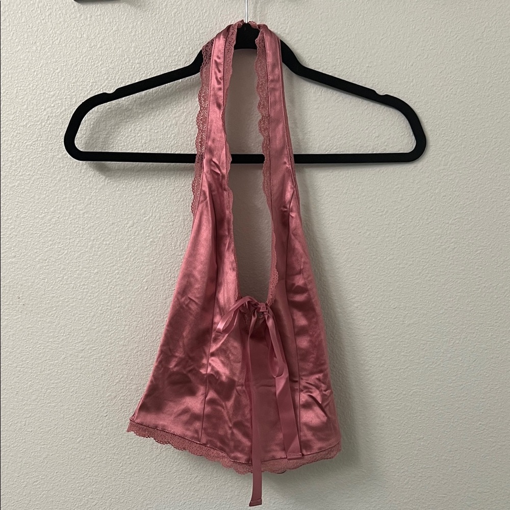 Kimchi Blue Mauve Satin Top